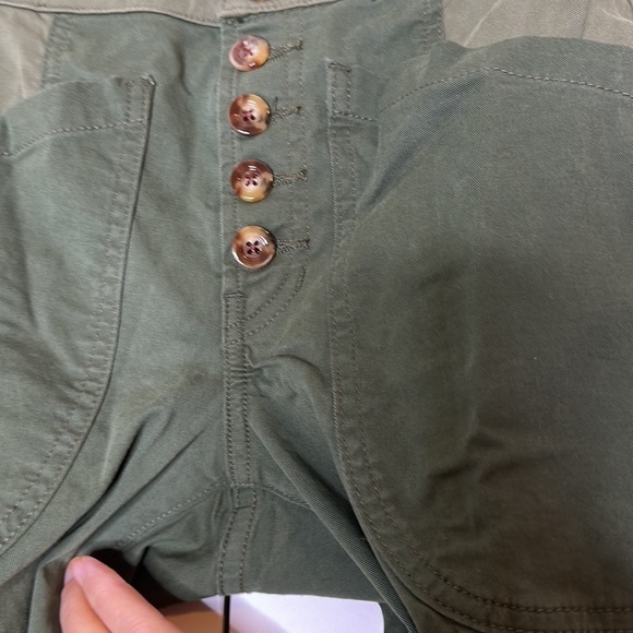 Veronica Beard Marley High-Rise Straight Two-Toned Convertible Leg Jeans 26 - Picture 6 of 11